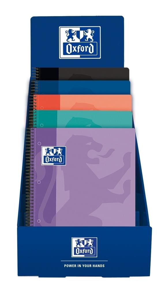 Expositor Oxford 400198972 Bloc Europeanbook 1 A4+ 80 hojas 5x5 25 unidades tapa plastico