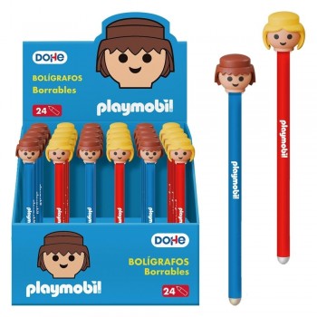 Expositor Dohe Boligrafos borrables Playmobil 24 unidades 79731 surtido