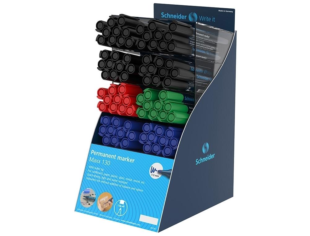 Expositor Rotuladores permanentes 80uds. Maxx 130 SH304922 Schneider
