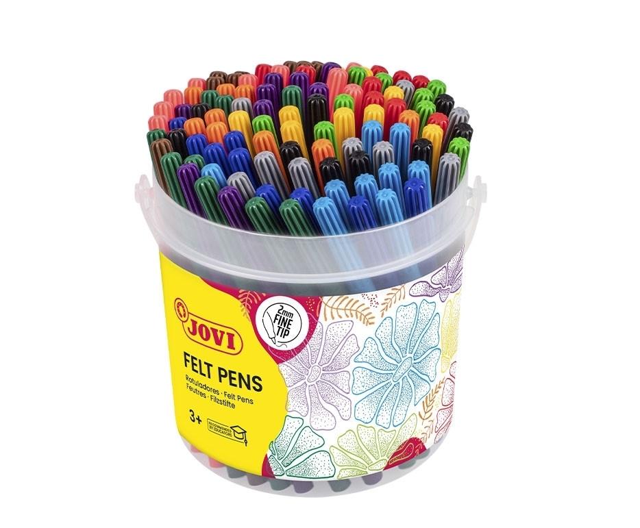 FELT PEN JOVI Bote 120 rotuladores trazo fino colores surtidos 1999