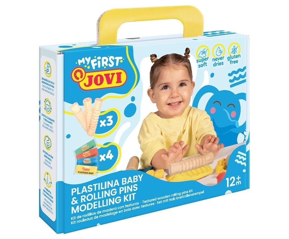 MY FIRST PLASTILINA JOVI Baby Mi primer kit de modelaje con rodillos de madera  374RP
