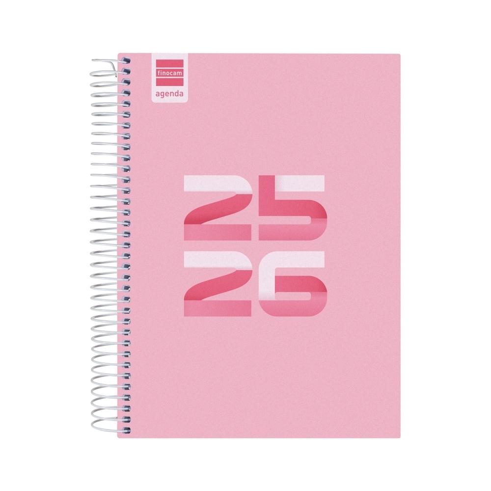 Agenda escolar 2025-2026 Finocam 4º dia pagina Cool rosa 645060426