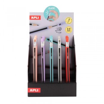 Expositor Apli 20272 Portaminas 2.0 con afilalapiz 25 unidades