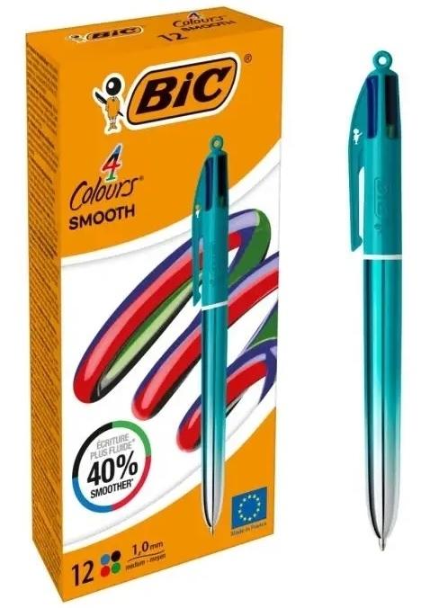 Boligrafo Bic 4 Colores Smooth Gradient Verde 524092