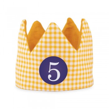 Corona cumpleaños Apli tela amarilla 20127