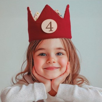 Corona cumpleaños Apli tela estrellas 20126