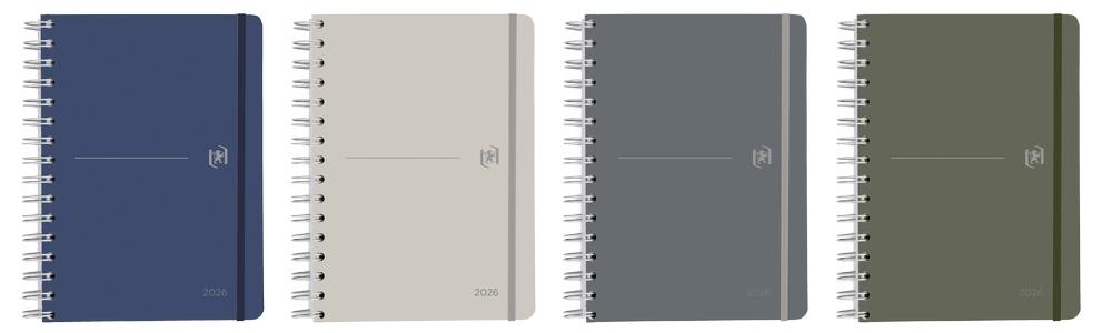 Agenda anual 2026 Oxford A5 Identity Dia pagina 400201733