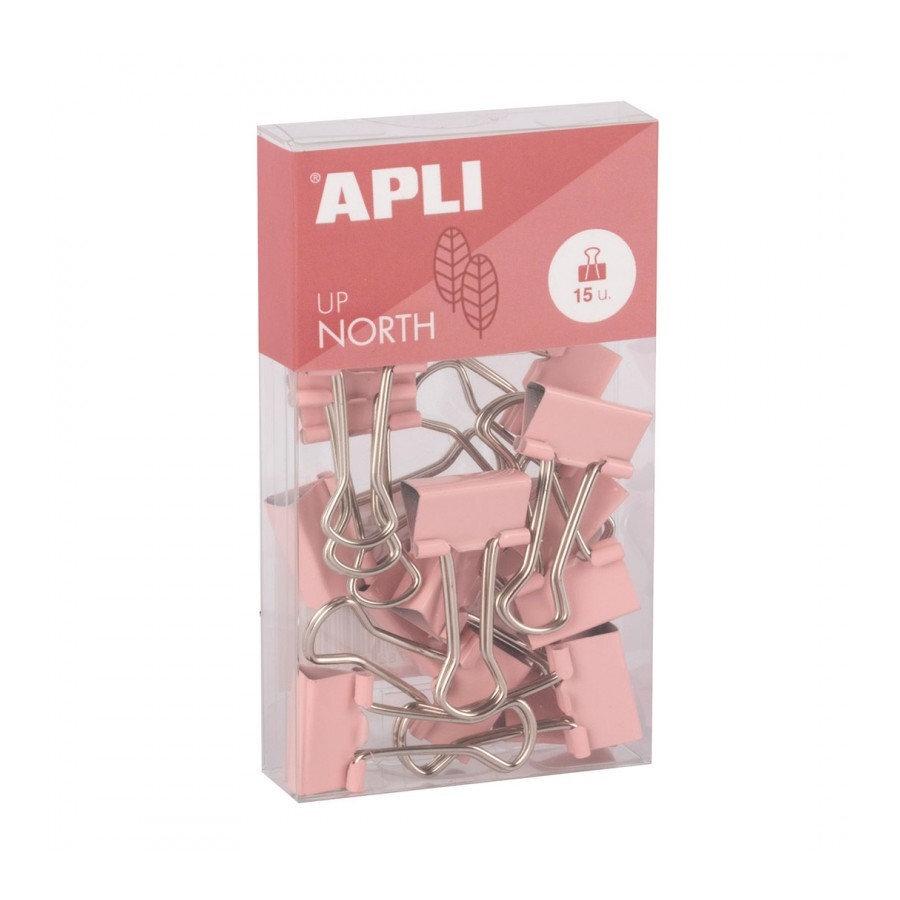 Pinza Abatible Apli 19MM. C/15 Up North Rosa 19984