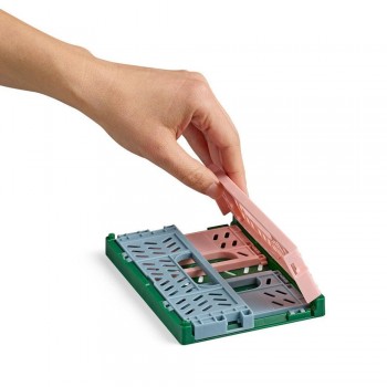 Expositor Apli 20233 Cajas plegables multicolor Base verde 140x60x105 10 unidades