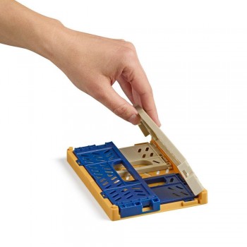 Expositor Apli 20234 Cajas plegables multicolor Base mostaza 140x60x105 10 unidades