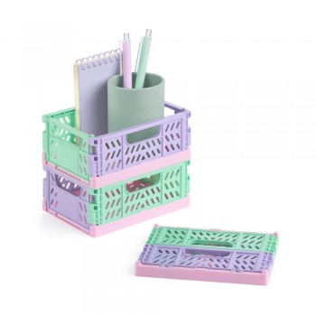 Expositor Apli 20235 Cajas plegables multicolor Base rosa 140x60x105 10 unidades