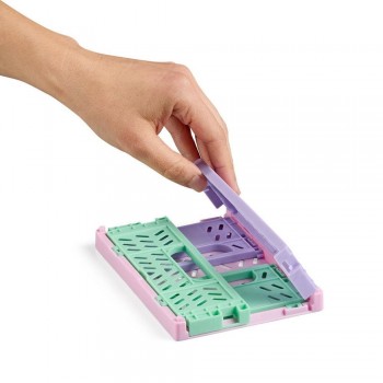 Expositor Apli 20235 Cajas plegables multicolor Base rosa 140x60x105 10 unidades