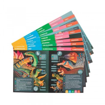 Juego Apli 20139 piezas magneticas Dinosaurios 44 unidades