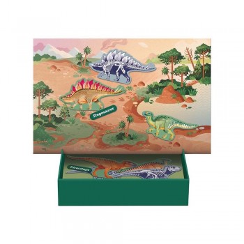 Juego Apli 20139 piezas magneticas Dinosaurios 44 unidades