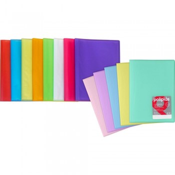 Carpeta de Fundas Poliplas 30 Rosa claro soft translucido 01331293