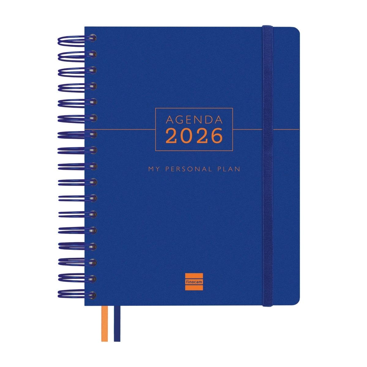 Agenda anual 2026 Finocam 4º Tempus dia pagina azul 626301026