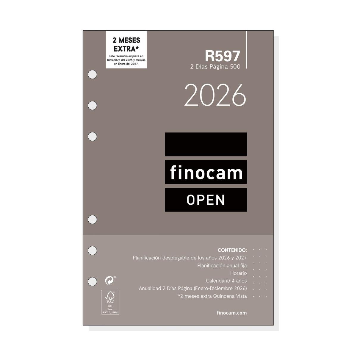 Recambio Finocam 2026 open R597 500 dos dias pagina 711600026