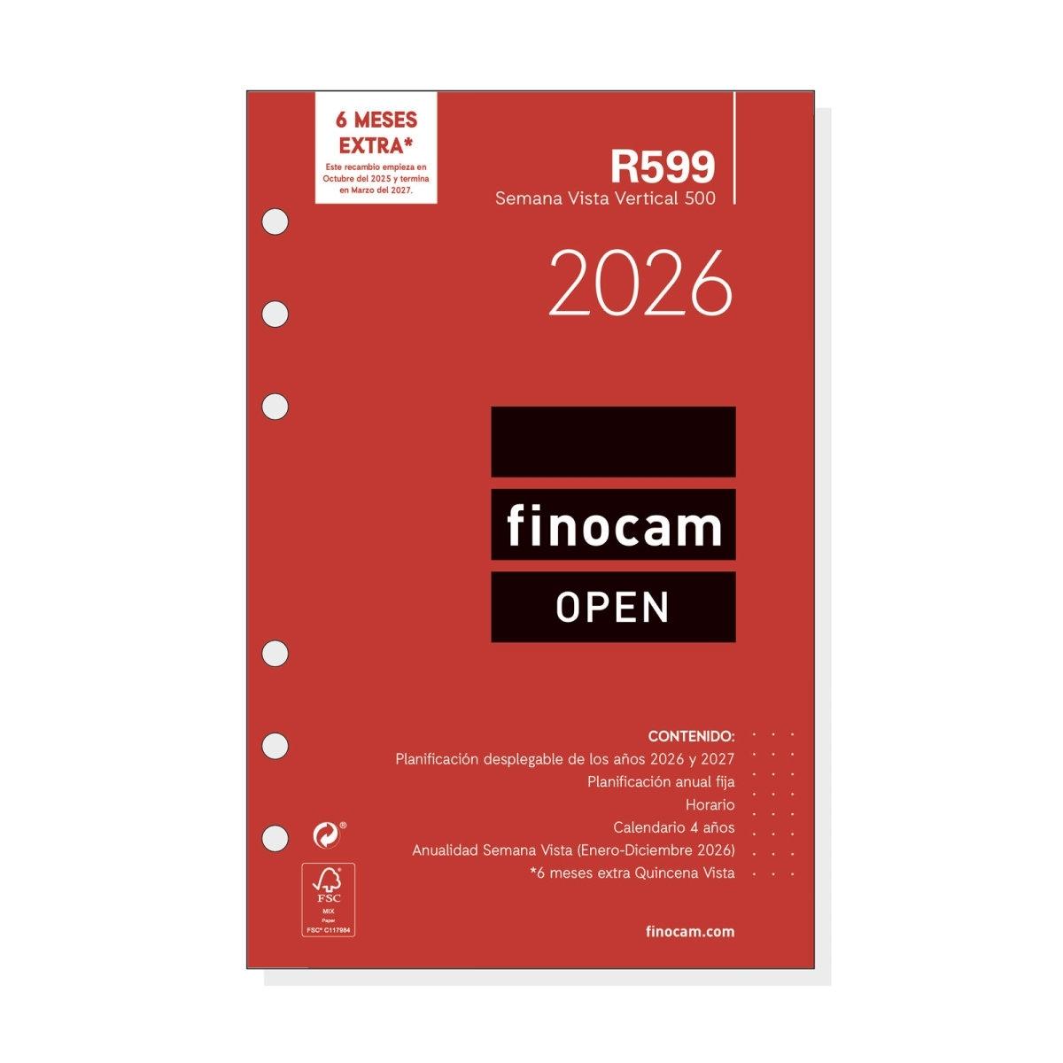 Recambio Finocam 2026 open R599 500 semana vista vertical 711500026