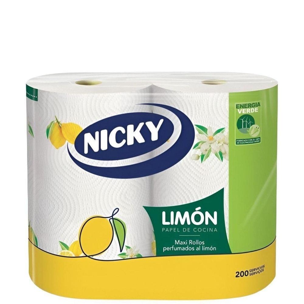 ROLLO PAPEL COCINA NICKY 2UDS. MAXI LIMON (200 SERV) 3681
