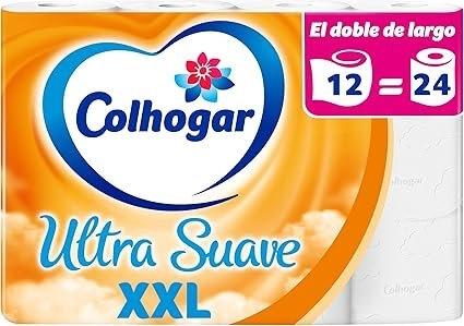 PAPEL HIGIENICO COLHOGAR ULTRA SUAVE XXL 12ROLLOS 2CAPAS 1462