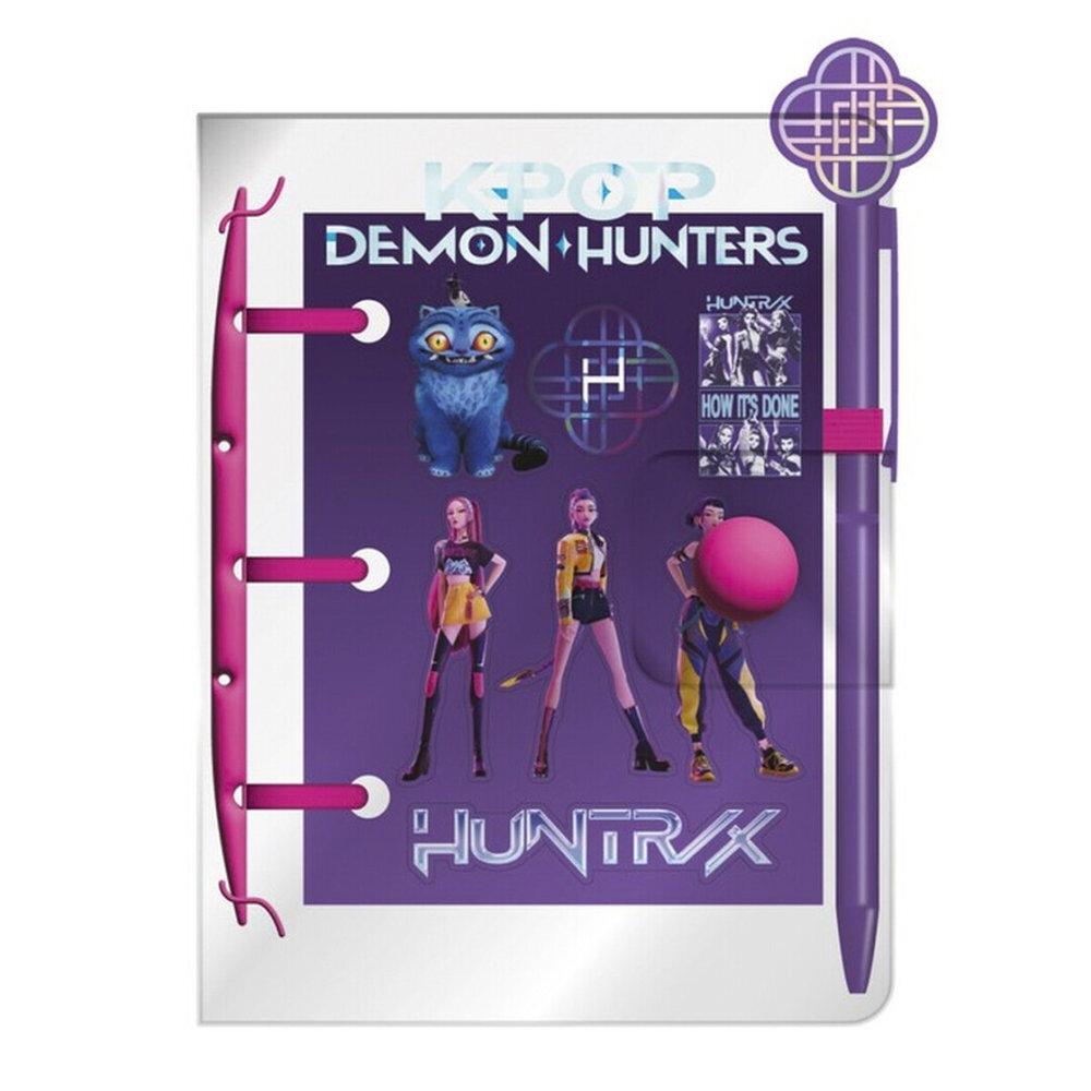 K-Pop Demon Hunters Mini Cuaderno con Bolígrafo y Stickers