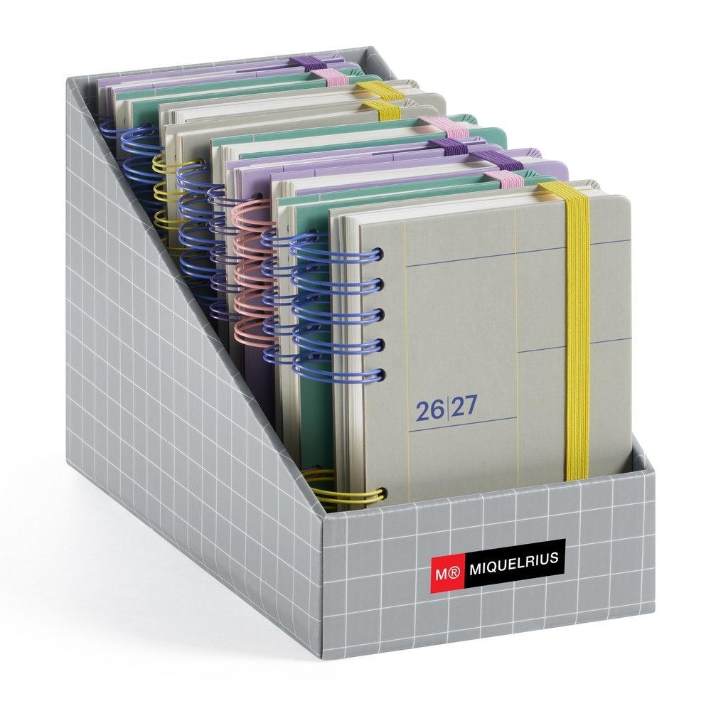 Expositor agendas escolares Miquelrius 2026-2027 MR21108 Back to Basics Activa 12 unidades