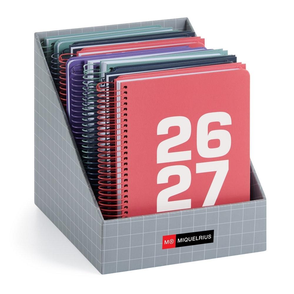 Expositor agendas escolares Miquelrius 2026-2027 MR21049 Basic 12 unidades