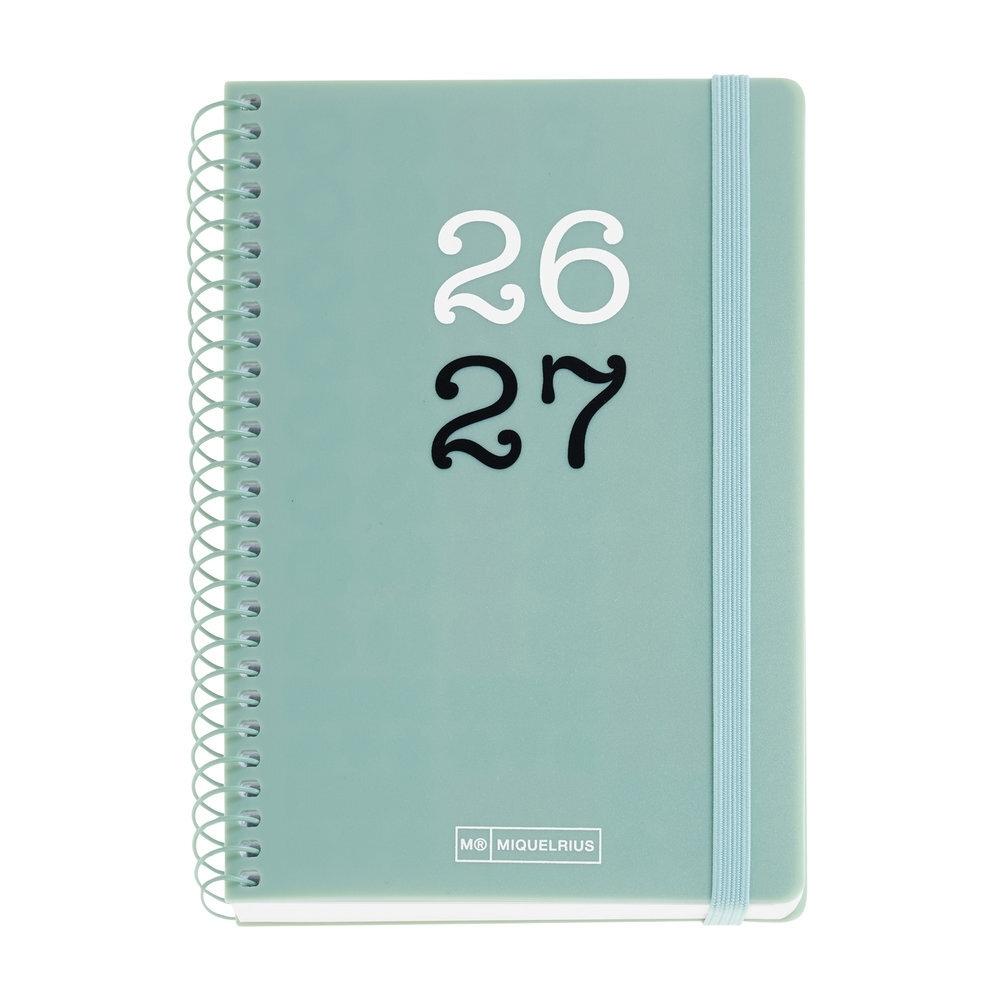 Agenda Miquelrius Escolar 2026-2027 117x174 Dia Pagina Activa College Verde MR21183