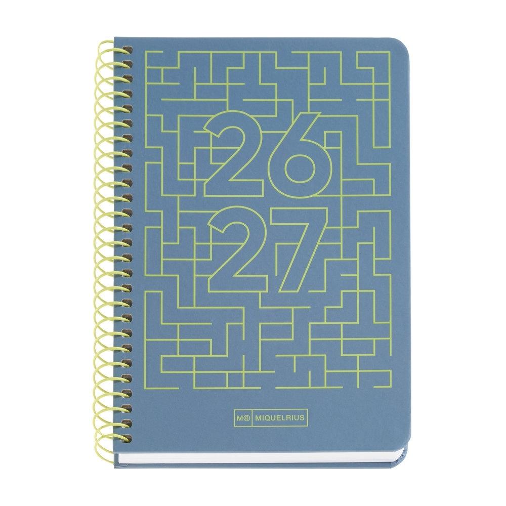 Agenda Miquelrius Escolar 2026-2027 117x174 Semana Vista Activa Lab Azul MR21162