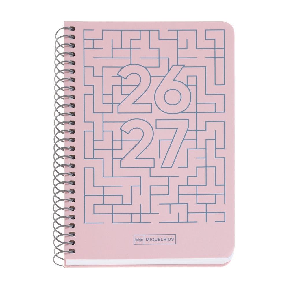 Agenda Miquelrius Escolar 2026-2027 117x174 Semana Vista Activa Lab Rosa MR21160