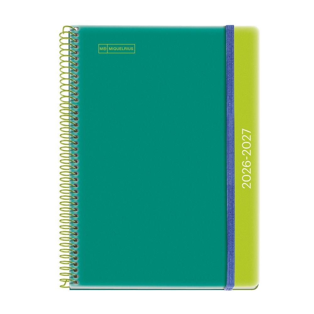 Agenda Miquelrius Escolar 2026-2027 150x213 Semana Vista Plus Duo Verde-Lima MR21187