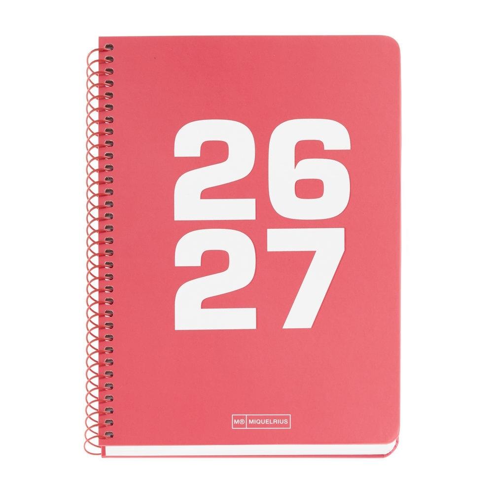 Agenda Miquelrius Escolar 2026-2027 150x213 Semana Vista Plus Basic Coral MR21042