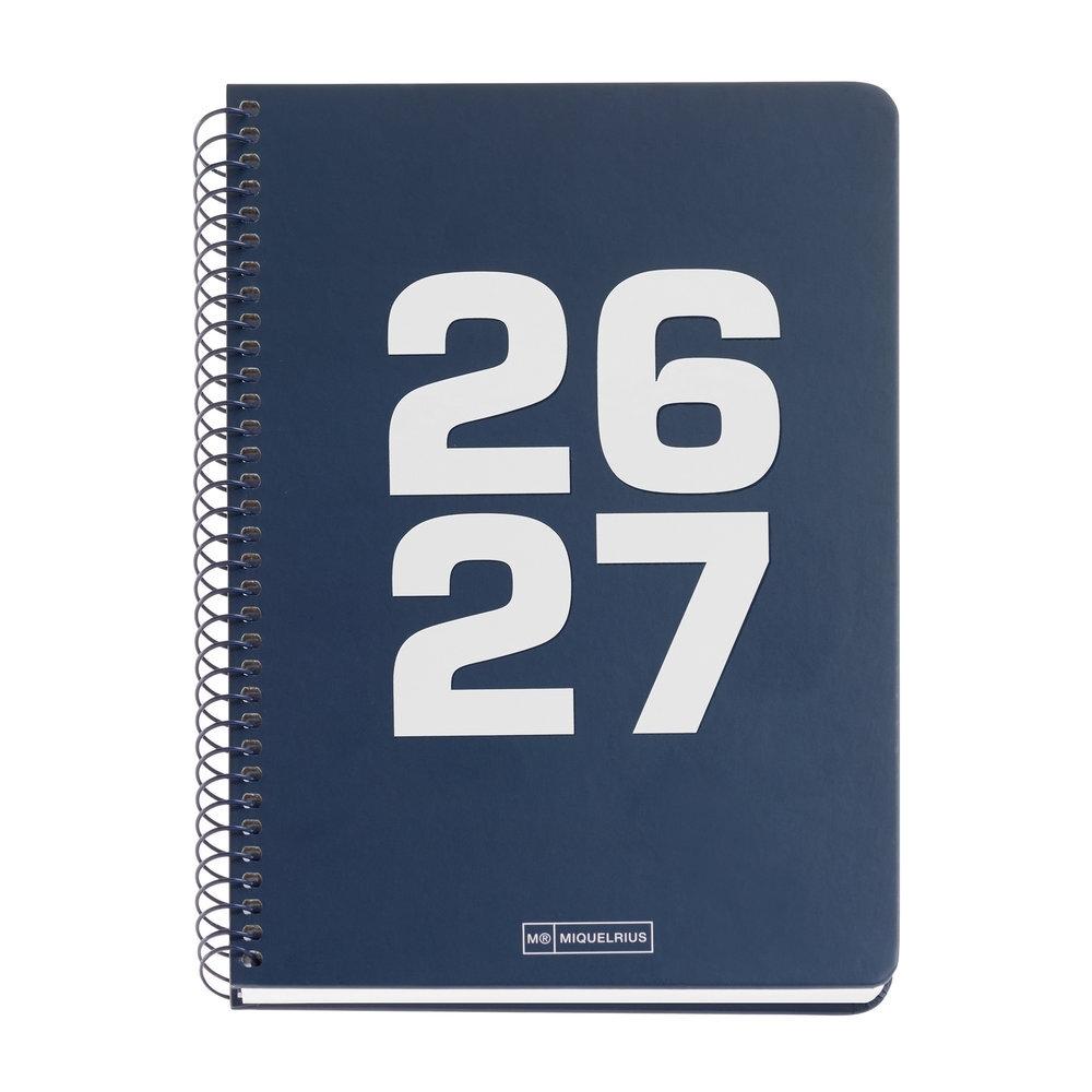 Agenda Miquelrius Escolar 2026-2027 150x213 Semana Vista Plus Basic Azul MR21036