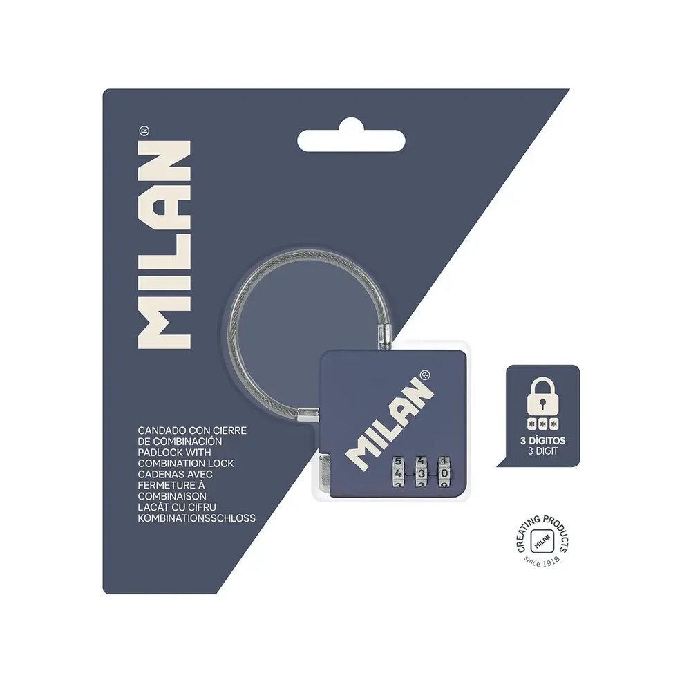 Candado combinacion Milan 430 azul BWM10533SNCB