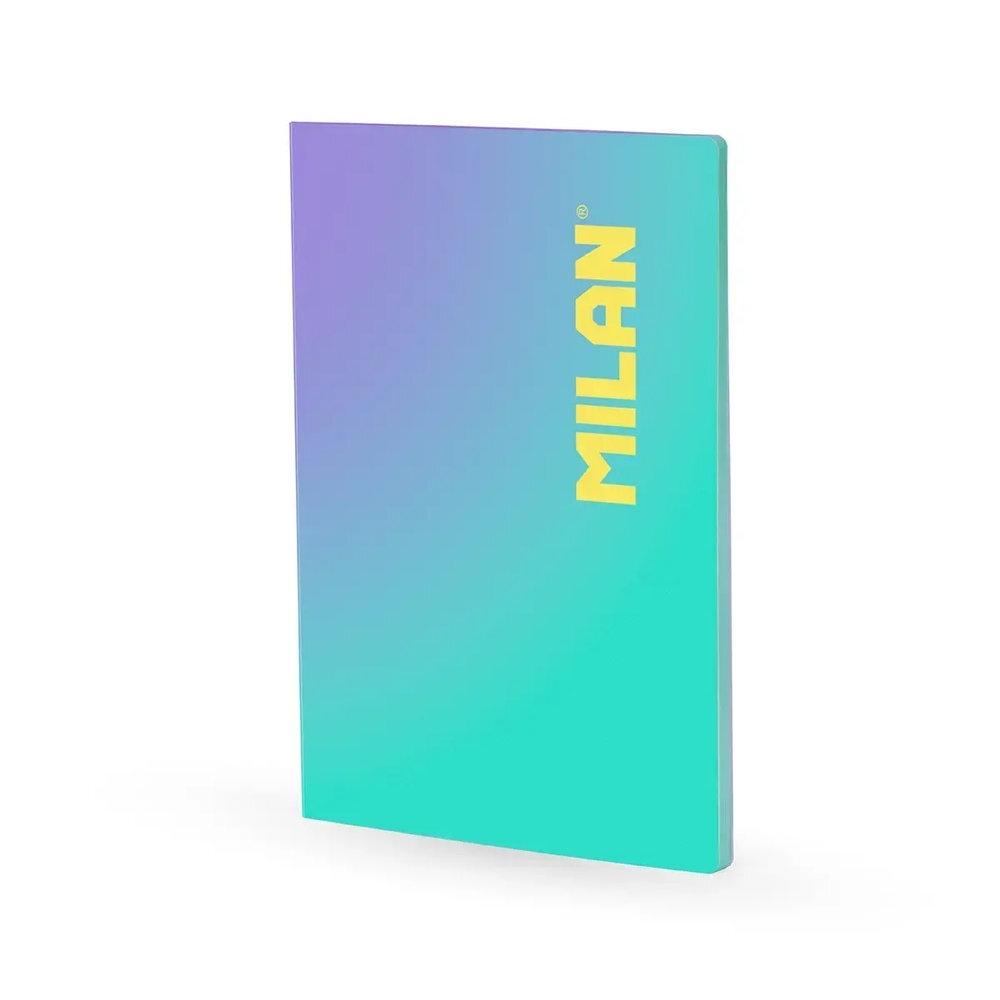 Libreta Milan 57243L48SNGR A4 48 hojas 95 gramos 5x5 Sunset Turquesa
