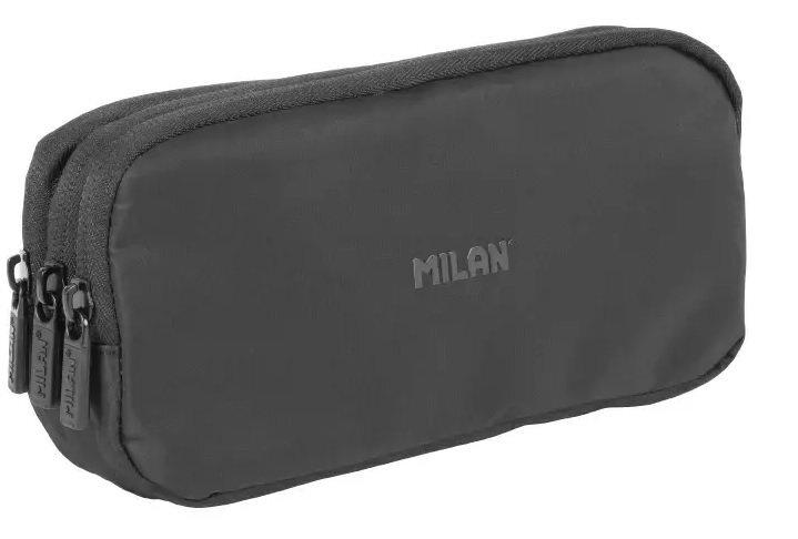 Portatodo 3 cremalleras serie Shadow, negro 081135DW Milan