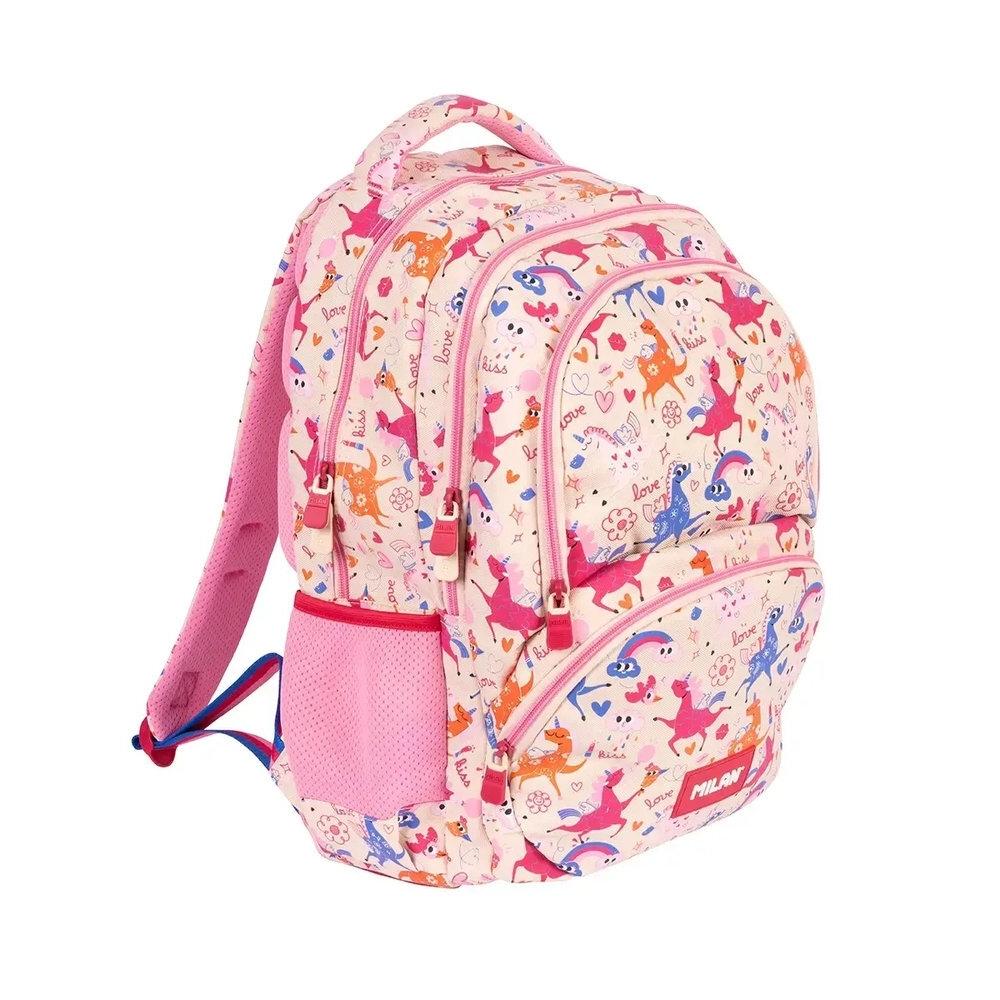 Mochila 4 cremalleras 46,5cm Flowicorn 624604FLC Milan