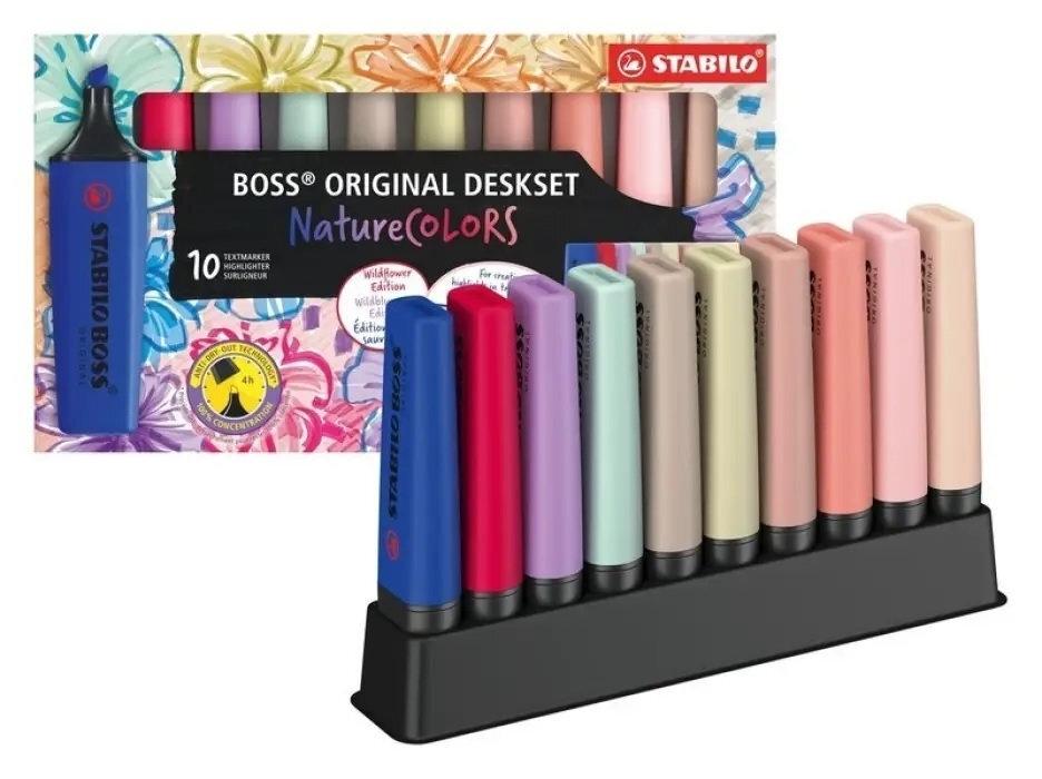 Rotulador fluorescente Stabilo Boss estuche 10 colores surtido 7010-3-5