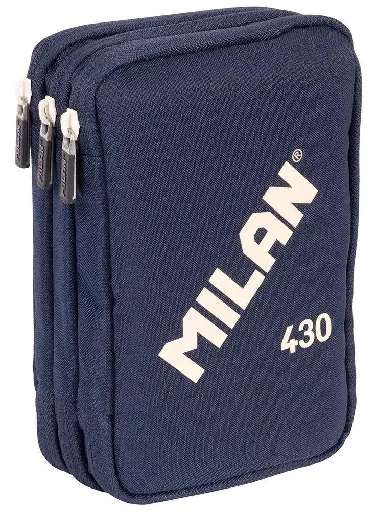 Plumier 3 pisos con contenido Milan Serie 430 azul 081376SNCB