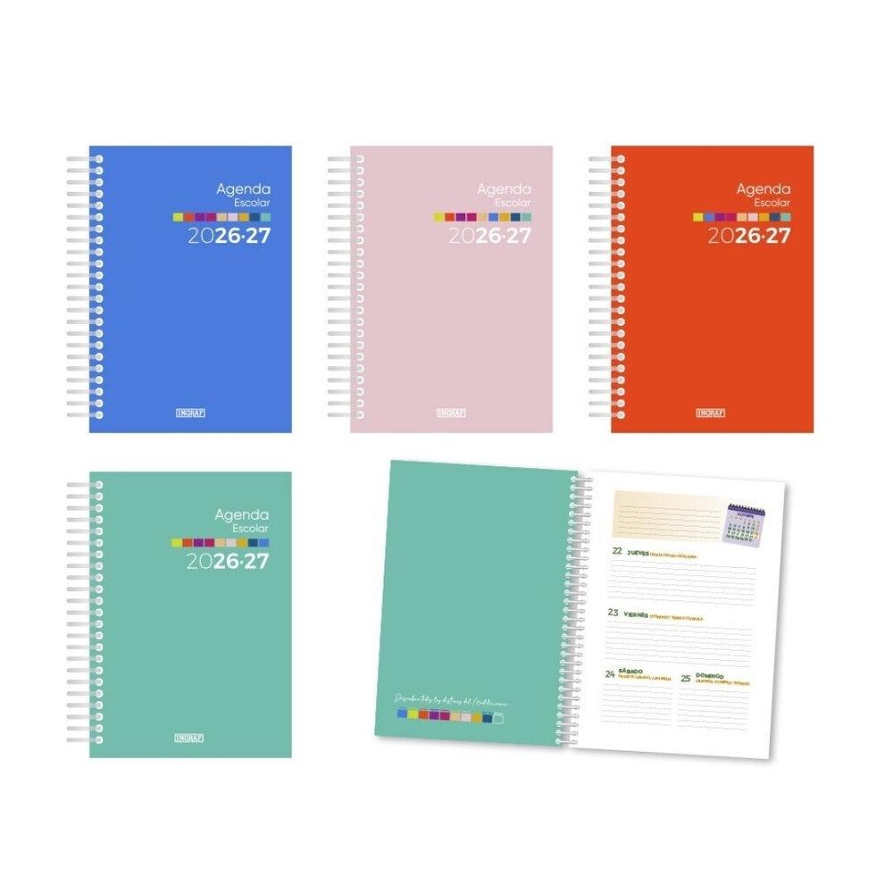 Agenda escolar 2026-2027 Ingraf 333983 Mediterraneo 4º tapa carton semana vista (No devolución)