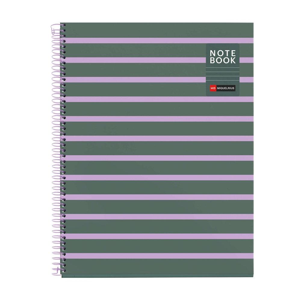 Block MiquelRius A4 80 hojas Horizontal 90 gramos Between the lines Ceniza MR4526