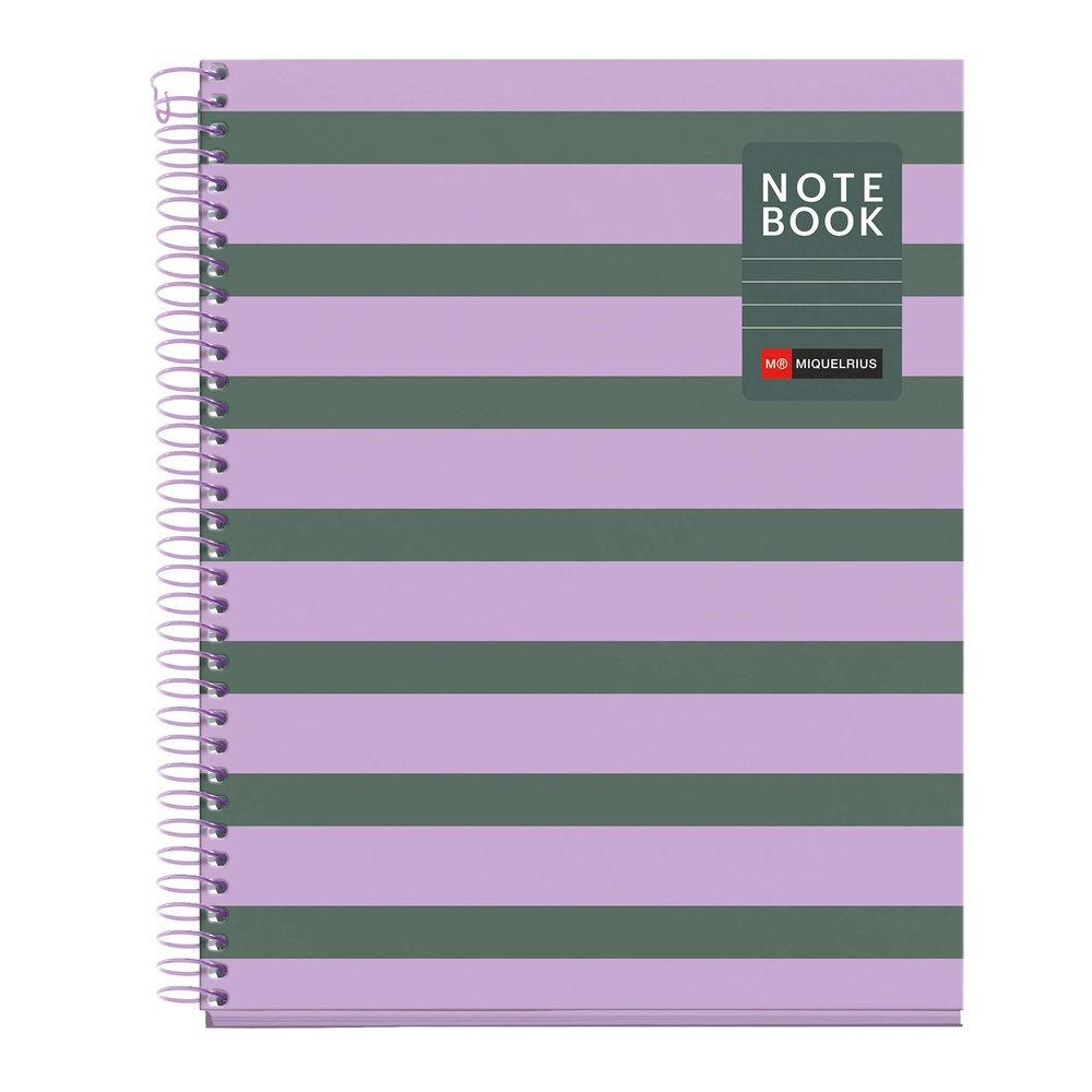 Block MiquelRius A5 80 hojas Horizontal 90 gramos Between the lines Ceniza MR4542