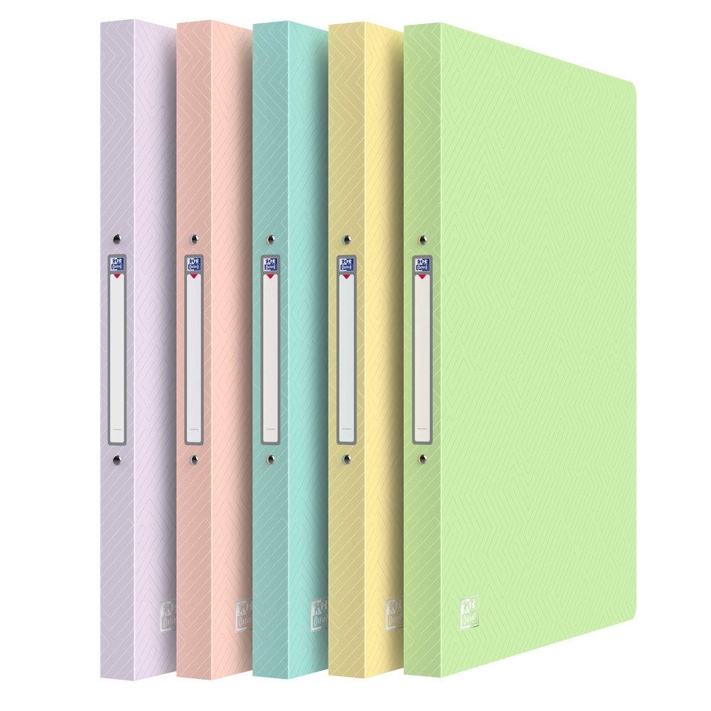 Carpeta Oxford 400187612 A4+ 2 anillas 15mm. surtido pastel plastico translucido Urban
