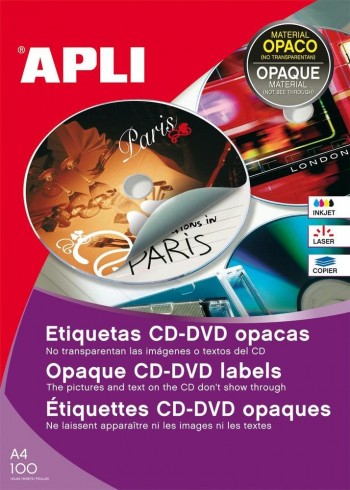 Etiqueta Apli 10166 CD-ROM 100H.