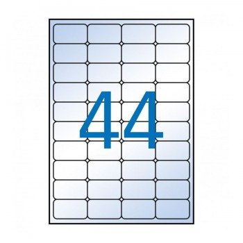 Etiqueta Apli 1223 48x25.4 Transparente. 20H.