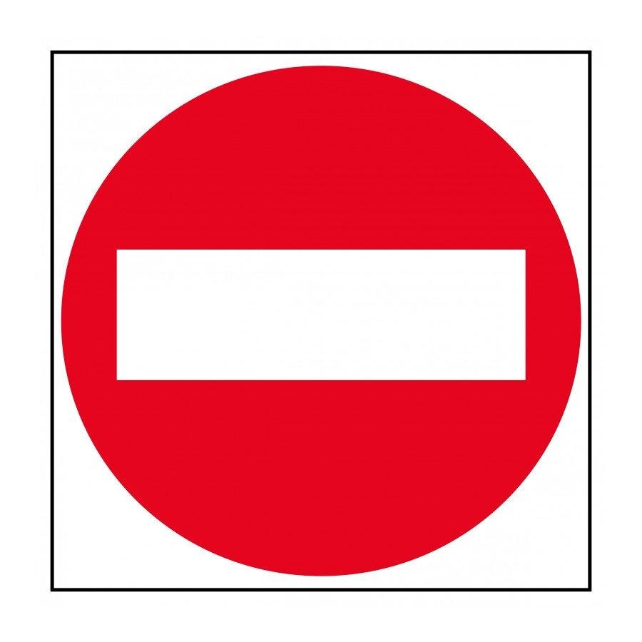 Etiqueta Apli 844 PROHIBIDO EL PASO