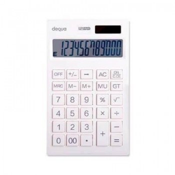 Calculadora Dequa 040437 12 digitos blanco BL-756