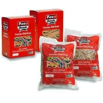 CAJA 100GR GOMAS ELÁSTICAS FIXO BANDS 15MM X 6CM
