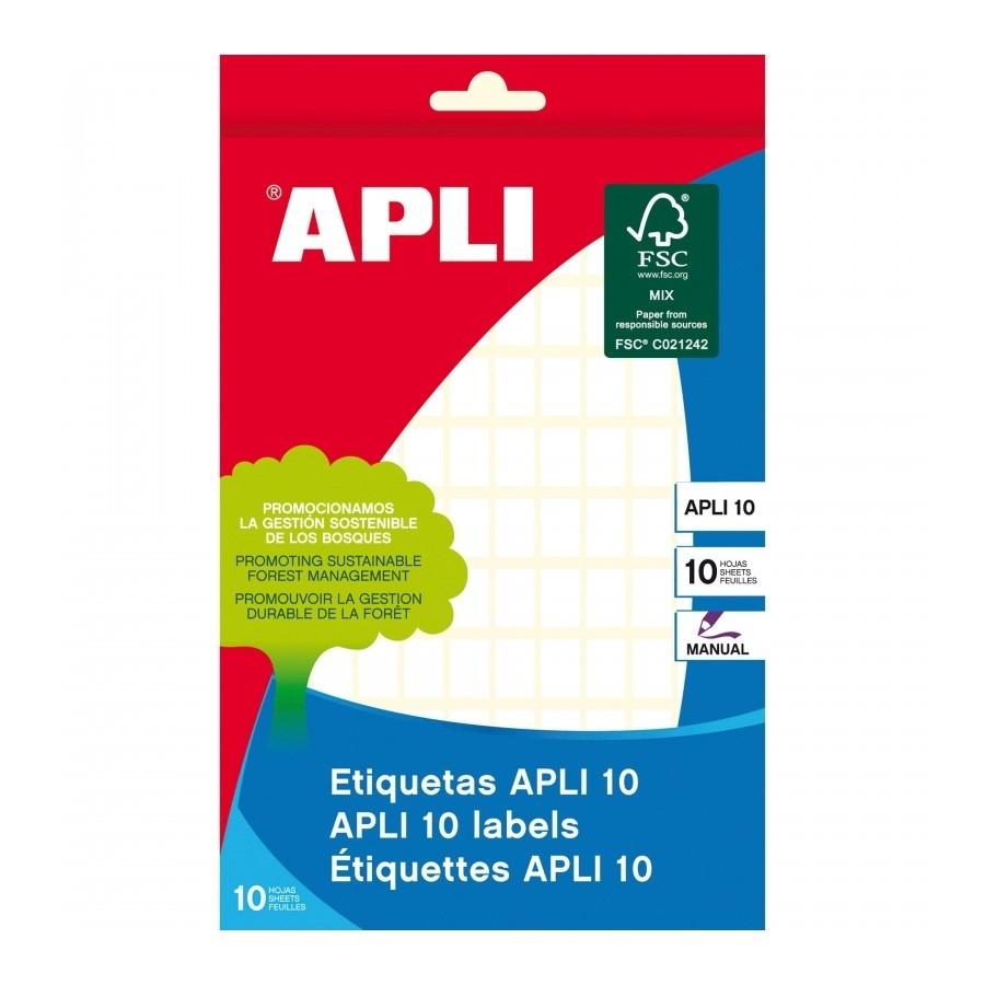 Etiqueta Blister 8*12 Sobre 10 H. 1200 U 1632 Apli