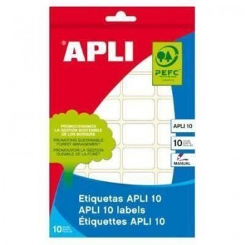 Etiqueta Blister 8*12 Sobre 10 H. 1200 U 1632 Apli